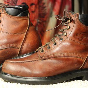 Vintage Red Wing Moc Toe Boots Men's Size 8.5